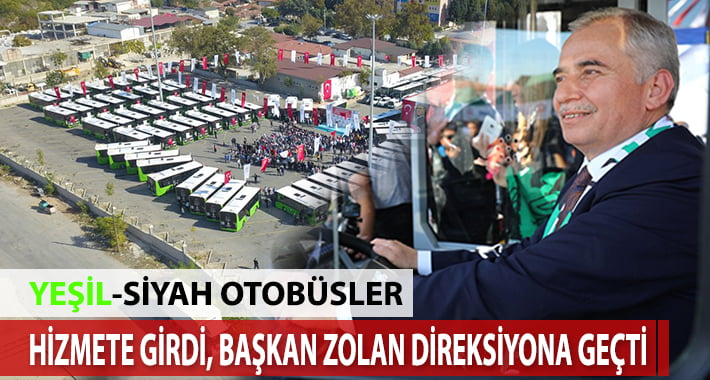 Denizli’nin Yeşil-Siyah Otobüsleri Hizmete Başladı