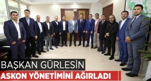 Başkan Gürlesin ASKON Yönetimini Ağırladı