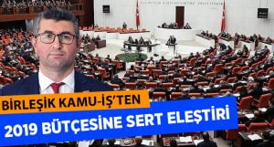 Birleşik KAMU-İŞ’ten 2019 Bütçesine Sert Eleştiri