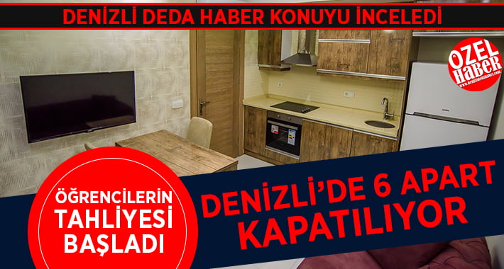 Denizli’de 6 Apart Binası Kapatılacak, Öğrenciler Tahliye Edilmeye Başlandı