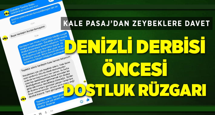 Kale-Tavas Maçı Öncesi Dostluk Rüzgarı