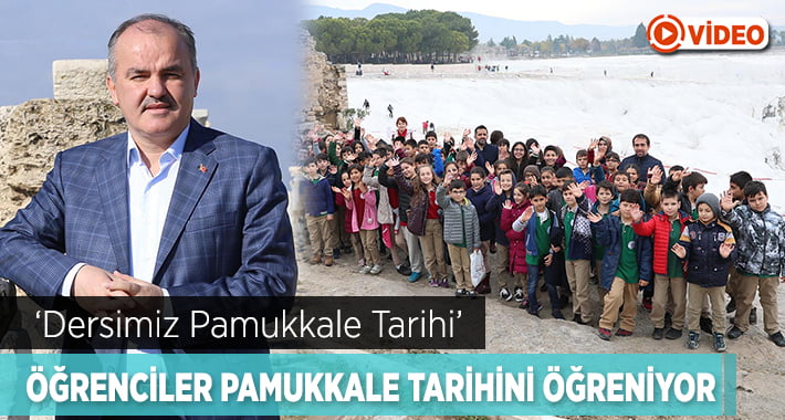 Öğrenciler Pamukkale Tarihi’ni Öğreniyor