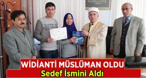 Widianti Müslüman Oldu, Sedef İsmini Aldı