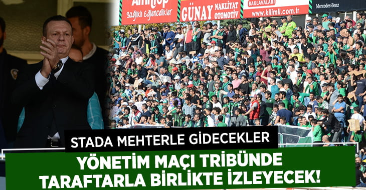 Denizlispor Yönetimi, Maçı Tribünde Taraftarla İzleyecek