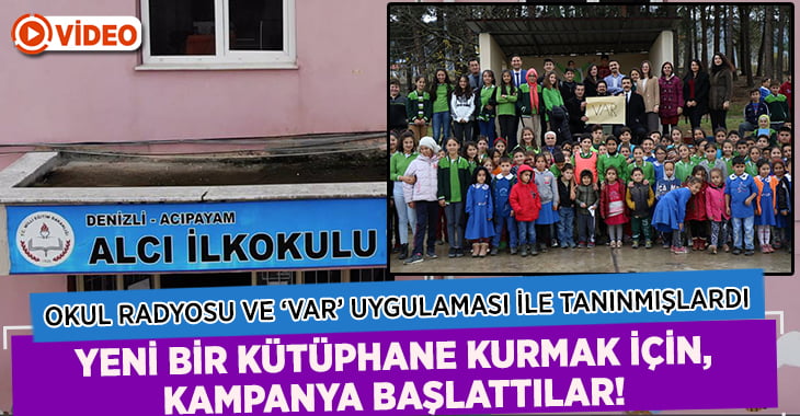 Alcı Ortaokulu’na Kütüphane Kurmak İçin Kampanya Başlattılar!