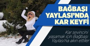 Bağbaşı Yaylası’nda Kar Keyfi