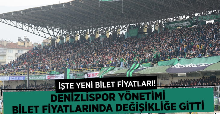 Denizlispor’da Bilet Fiyatlarında Değişiklik