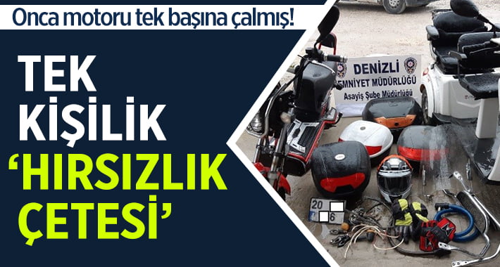 Tek Kişilik ‘Hırsızlık’ Çetesi!