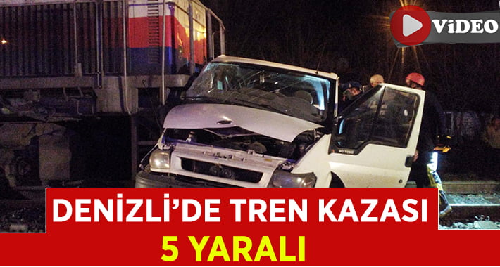 Denizli’de tren kazası: 1’i polis 5 yaralı