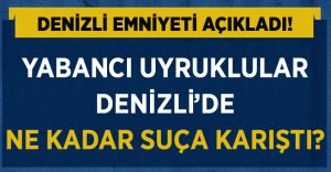 2018’de Denizli Yabancı Uyruklular Yüzde Kaç Oranında Suça Karıştı?