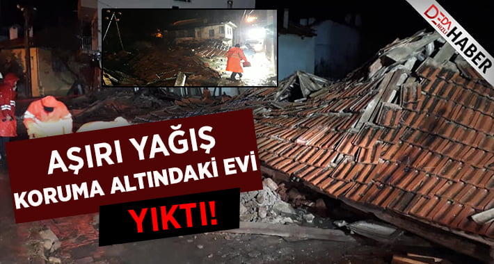 Aşırı Yağış Koruma Altındaki Binayı Yıktı!