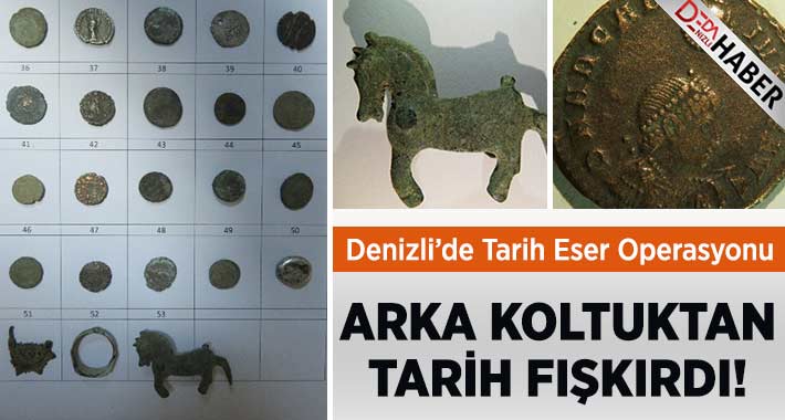 Aracın Arka Koltuğundan Tarih Fışkırdı!