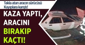 Kaza Yaptı.. Aracını Bırakıp Kaçtı