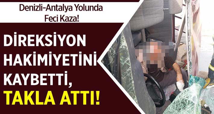 Kontrolü Kaybetti.. Takla Attı!