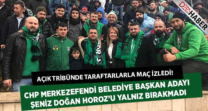 Açık Tribünde Taraftarlarla Maç İzledi