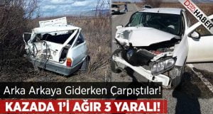 Arka Arkaya Giderken Çarpıştılar!