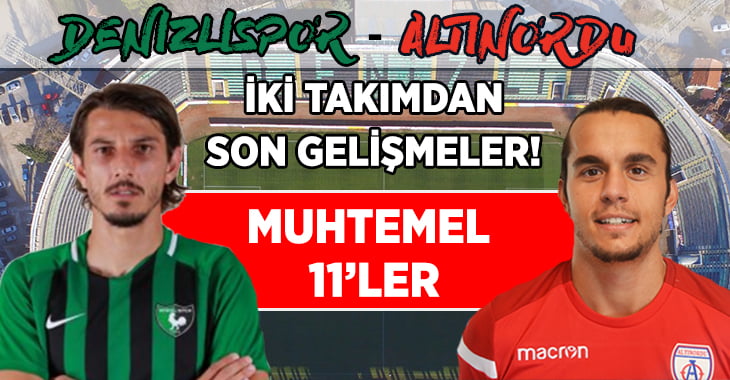 Denizlispor Ege Derbisi’nde Altınordu ile Karşılaşacak