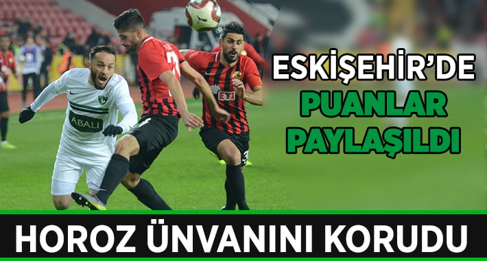 Abalı Denizlispor Eskişehir’den 1 Puanla Dönüyor