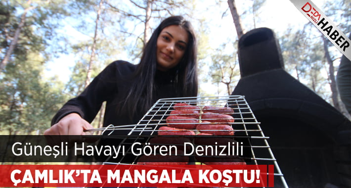 Güneşi gören Denizlililer mangala koştu