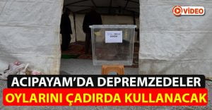 Depremzedeler Oylarını Çadırda Kullanacak