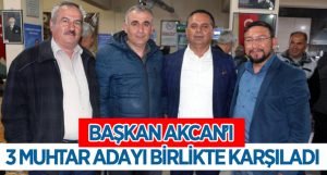 Başkan Akcan’a 3’ü 1 Arada Karşılama