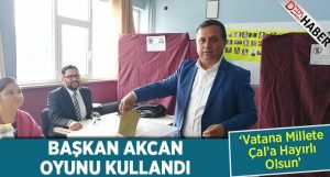 Başkan Akcan Oyunu Kullandı