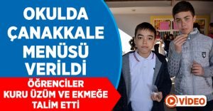 Ataları gibi kuru üzüm ve ekmeğe talim ettiler