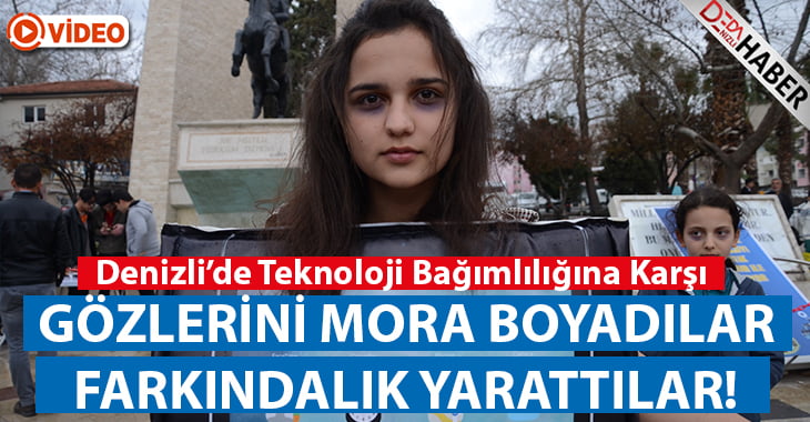 Denizli’de Teknoloji Bağımlılığına Böyle Dikkat Çektiler!