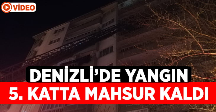 Yangında mahsur kalan adamı itfaiye kurtardı