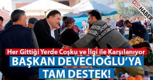 Devecioğlu’na Tam Destek