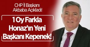 İl Başkanı Açıkladı! 1 Oy Farkla Honaz’ın Başkanı Oldu!