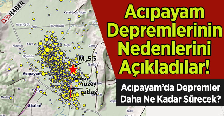 Acıpayam Depremleri’nin Nedenlerini Açıkladılar!