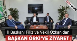 Özkan ve Filiz’den Başkan Örki’ye Hayırlı Olsun Ziyareti