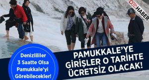 Pamukkale’ye Girişler O Tarihte Ücretsiz!