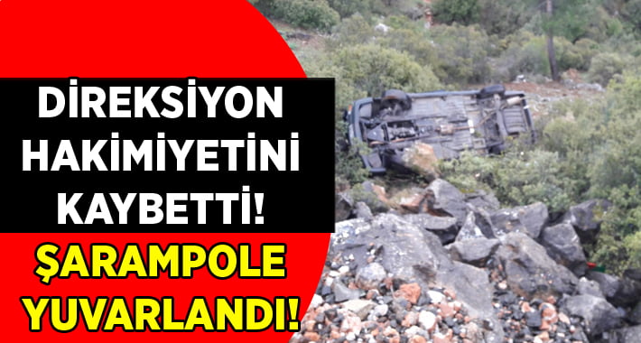 Kontrolden Çıkan Otomobil Şarampole Yuvarlandı: 3 Yaralı