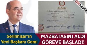 Başkan Gemi Mazbatasını Aldı Göreve Başladı!