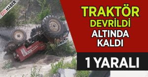 Acıpayam’da Traktör Kazası:1 Yaralı