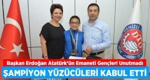 Başkan Erdoğan Şampiyon Yüzücüleri Kabul Etti