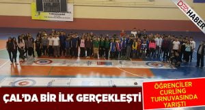 Çal Okullar Arası Curling Turnuvası Yapıldı