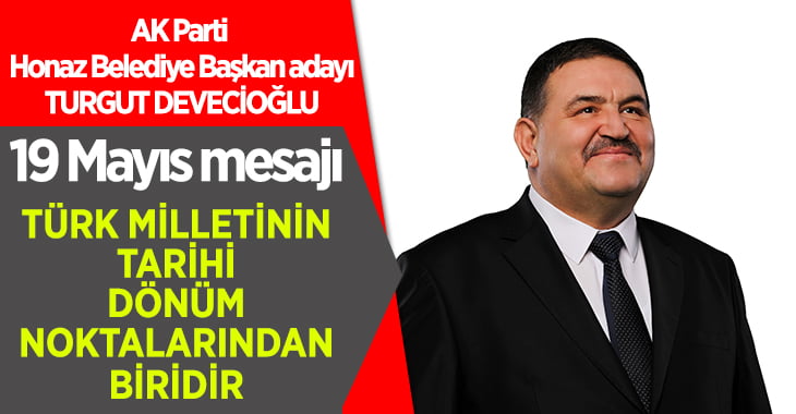 Devecioğlu’ndan 19 Mayıs mesajı