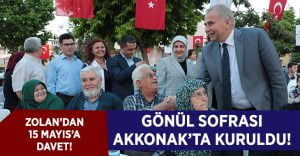 Gönül Sofrası Akkonak’ta Kuruldu