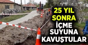 Mahalle 25 Yıl Sonra İçe Suyuna Kavuştu