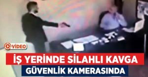 Silahlı kavga güvenlik kamerasında