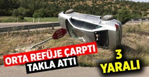 Denizli’de trafik kazası: 3 yaralı