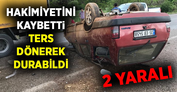 Otomobil takla attı: 2 yaralı