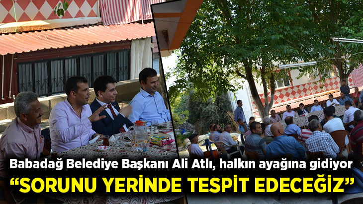 Başkan Atlı, halk günlerinde halkın ayağına gidiyor