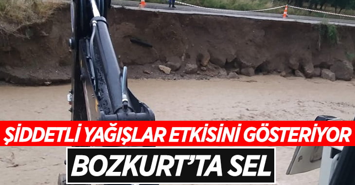 Şiddetli yağışlar etkisini gösteriyor.. Bozkurt’ta Sel