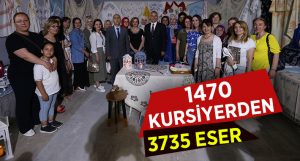 1470 kursiyerden 3735 eser