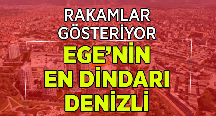 Ege’nin en dindarı Denizli