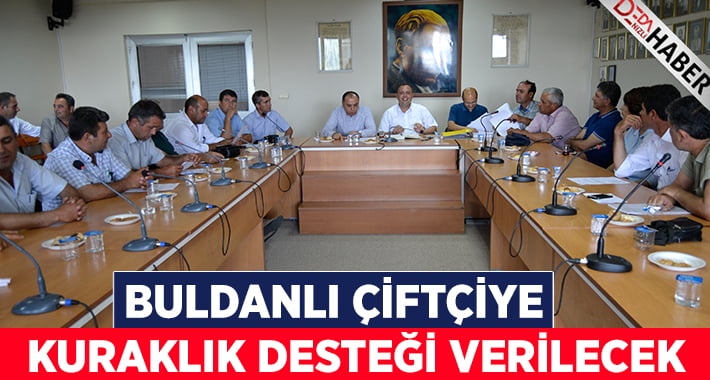 Buldanlı çiftçiye kuraklık desteği